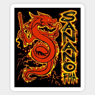 Sanano FMA Dragon Fire Red Sticker